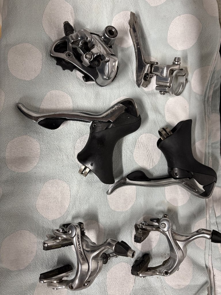 Shimano Dura ace, Fietsen en Brommers, Gebruikt, Ophalen of Verzenden, Derailleur of Ketting, Aluminium