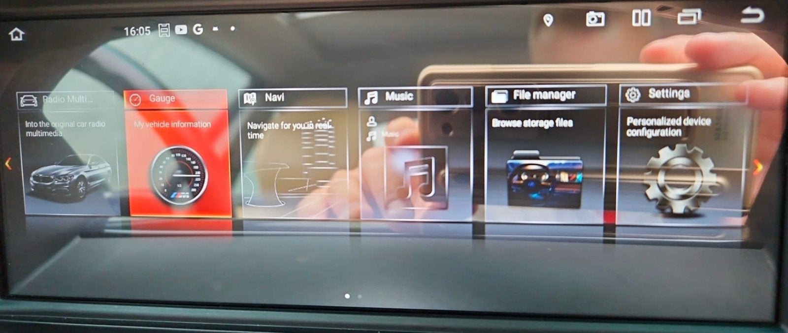 CarPlay Android 8.8” CCC 4GB/32G, BMW E60 E61 E63 E64 E90 E9, Ophalen, Gebruikt