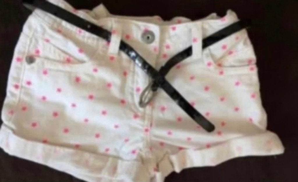 Frendz korte broek wit met sterretjes in maat 98, Ophalen, Gebruikt, Meisje, Broek