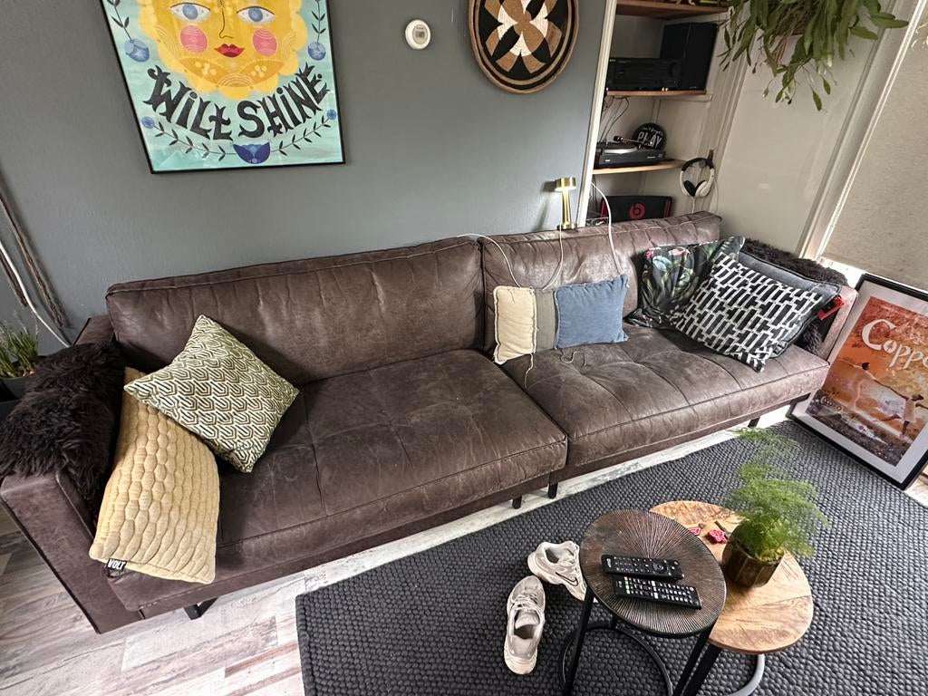 Bepurehome bank grijs, Ophalen, 250 tot 300 cm, Gebruikt, Driepersoons