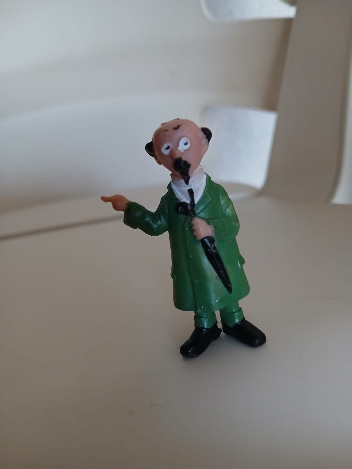 Kuifje,figuurtje Professor Zonnebloem circa 6 cm., Verzamelen, Poppetjes en Figuurtjes, Ophalen of Verzenden, Gebruikt