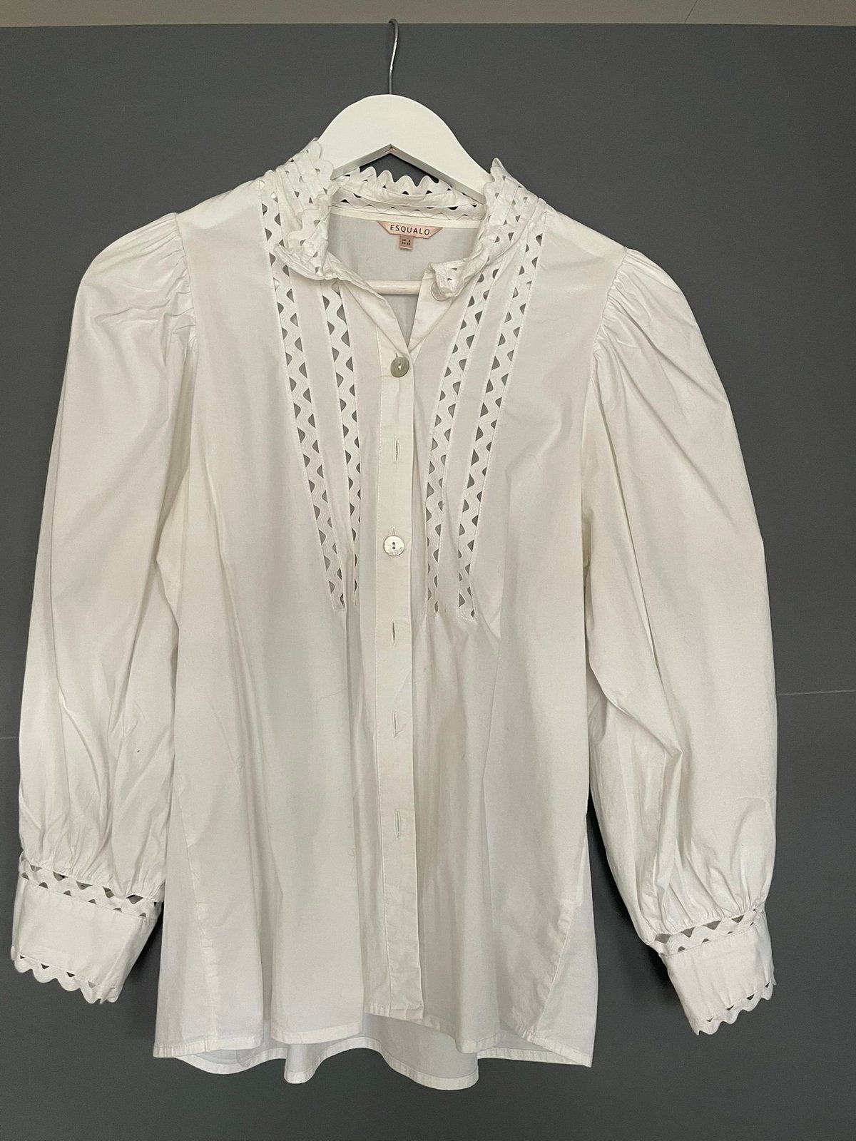 Blouse van het merk Esqualo, Kleding | Dames, Ophalen of Verzenden, Gedragen, Maat 38/40 (M), Wit