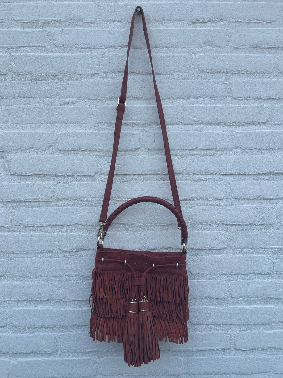 Ted Baker Paralee Mini Bucket Bag - Spiced Orange/Tan Brown, Ophalen of Verzenden, Nieuw, Oranje, Handtas