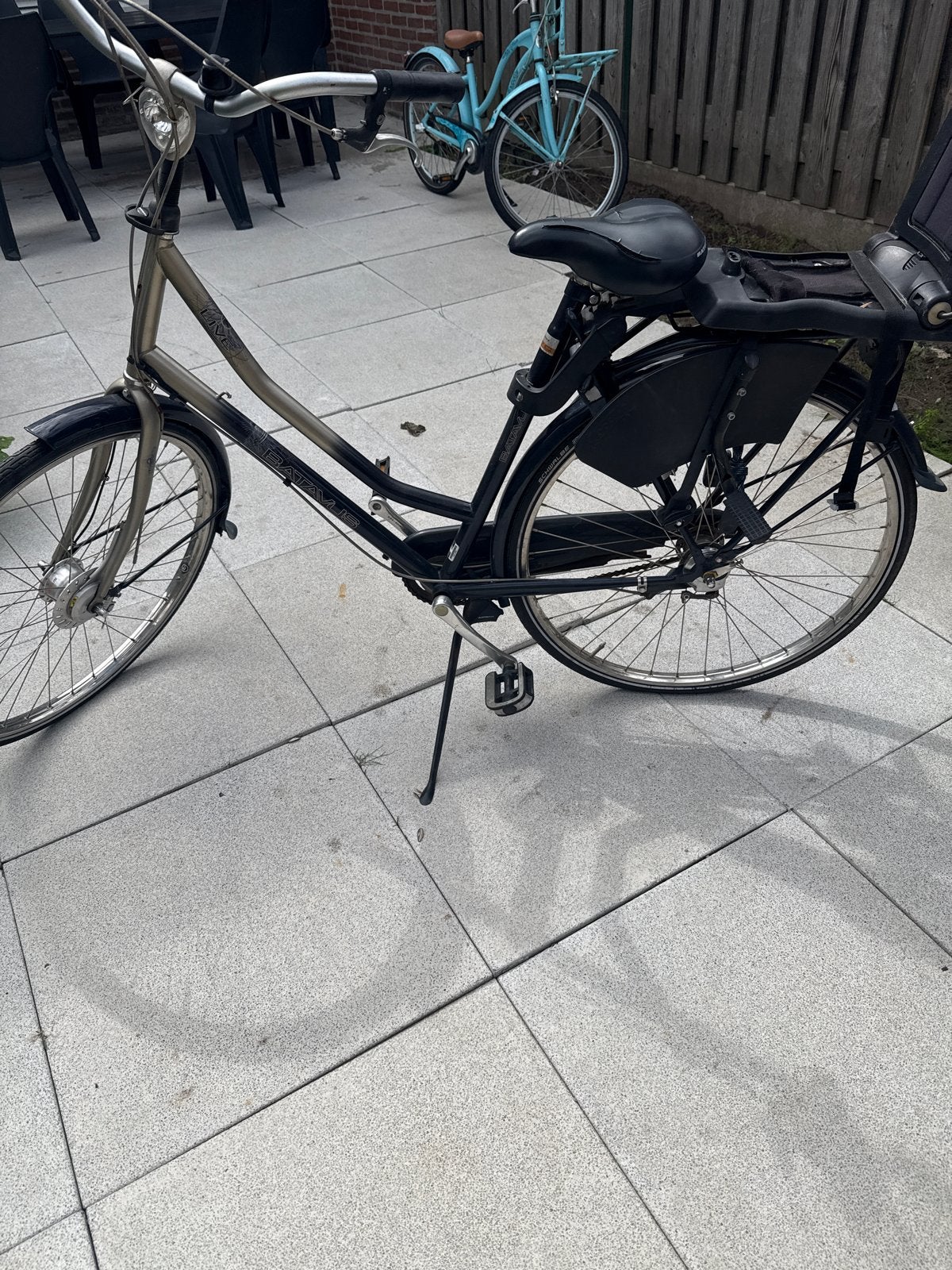 Batavus damesfiets met kinderzitje, Fietsen en Brommers, Fietsen | Dames | Damesfietsen, Ophalen, Terugtraprem, Batavus, 50 tot 53 cm