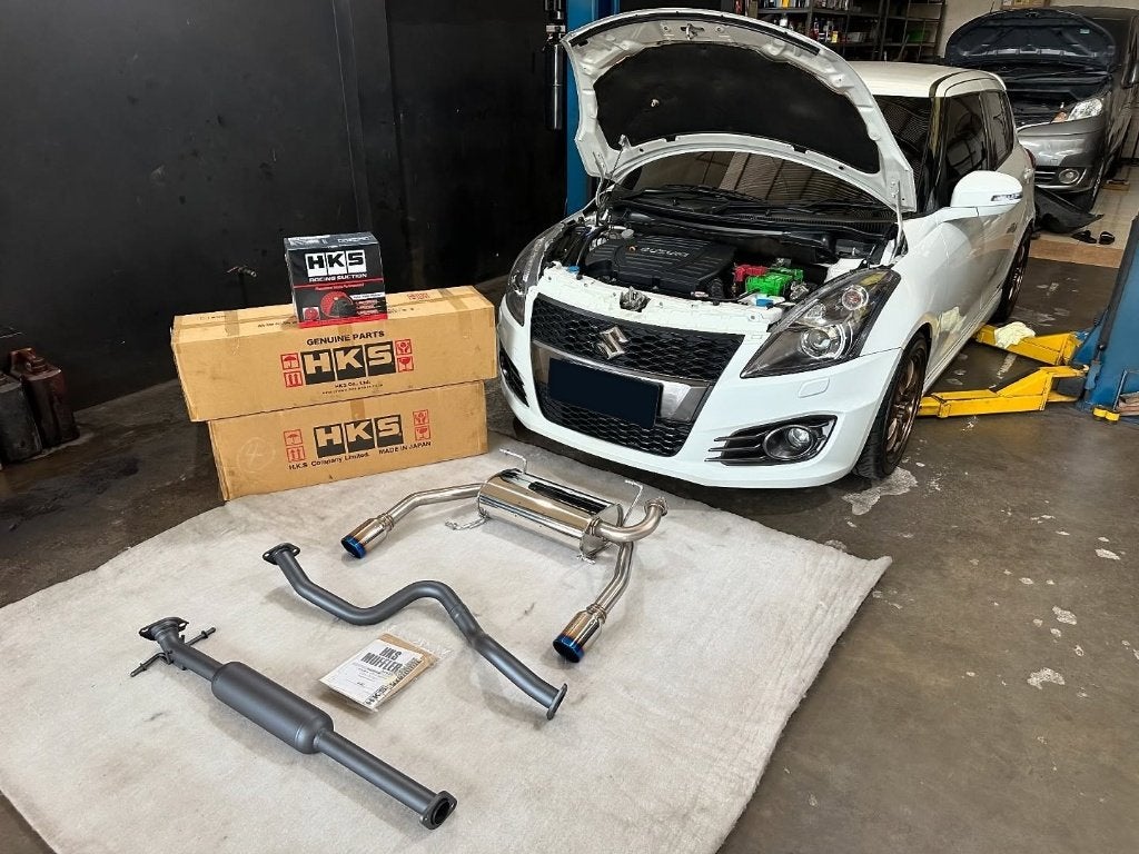 HKS Legamax Premium uitlaat Suzuki Swift Sport ZC32S 10-16, Ophalen of Verzenden