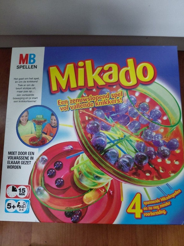 Mikado, Drie of vier spelers, Ophalen of Verzenden, Gebruikt, MB Spellen