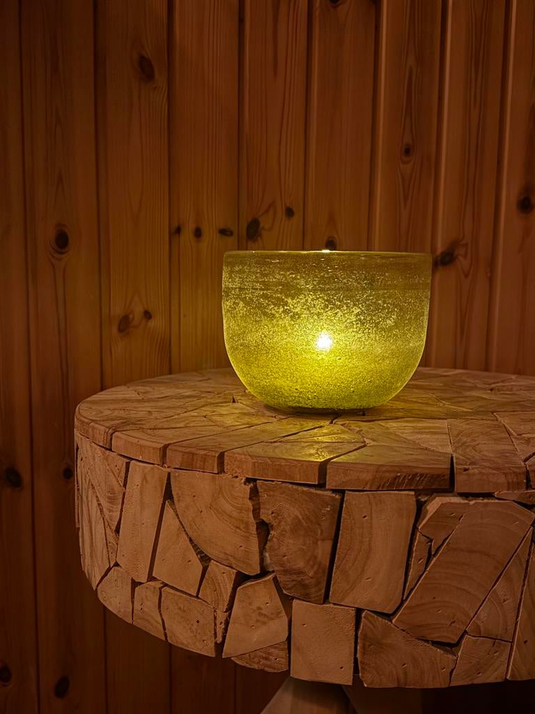 DutZ Collection Windlicht / Schaal - Mondgeblazen - 15,5 cm, Schaal, Verzenden, Rond, Glas