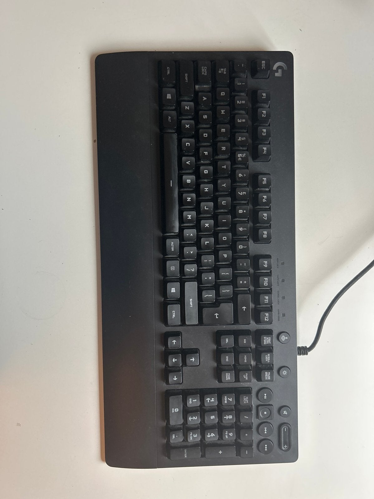 Logitech Gaming Toetsenbord, Ophalen, Gaming toetsenbord, Zo goed als nieuw, Qwerty
