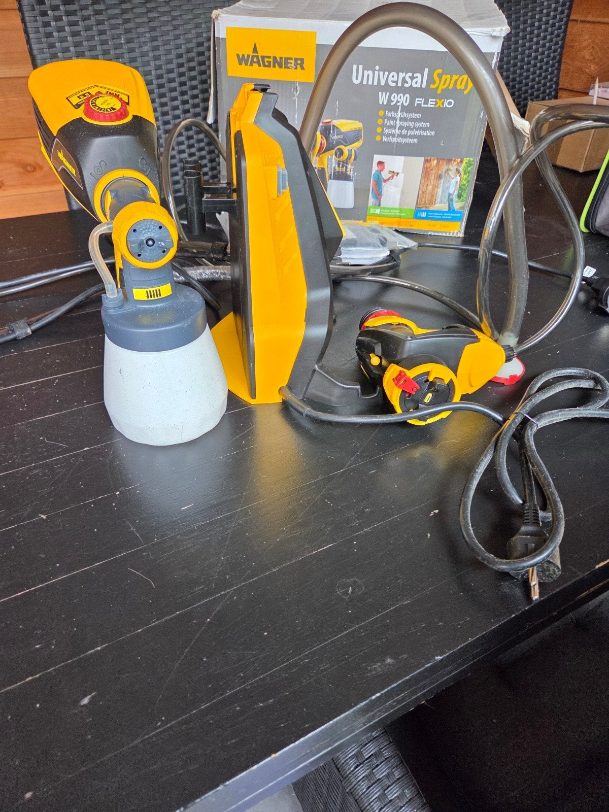 Wagner Universele Sprayer W990 Flexio - Zo goed als nieuw, Doe-het-zelf en Verbouw, Ophalen of Verzenden, Zo goed als nieuw, Verfspuit of Verfpomp