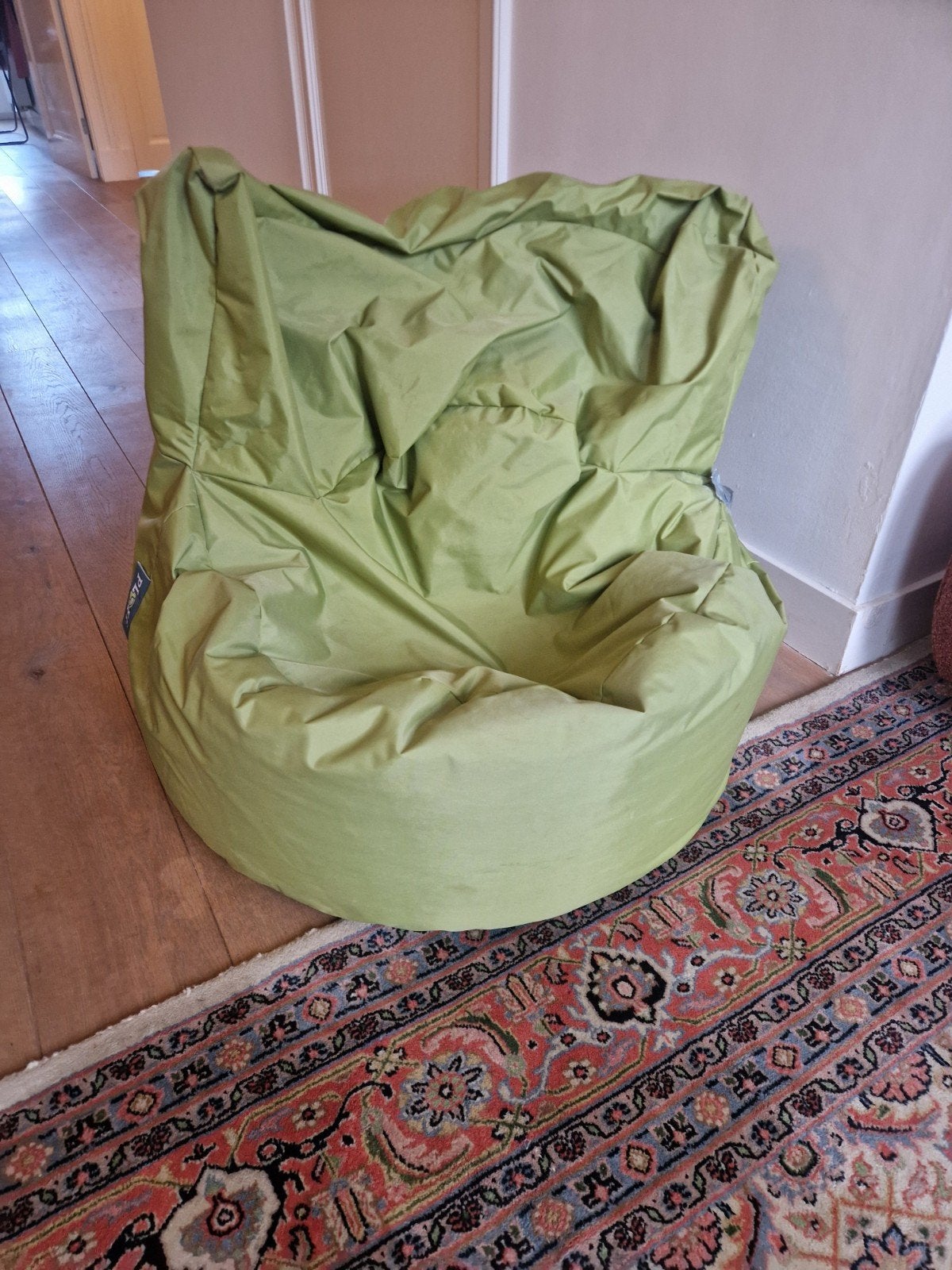 Ploff zitzak - Groen - Gebruikt, Huis en Inrichting, Zitzakken, Ophalen, Gebruikt, Groen, Zitzak