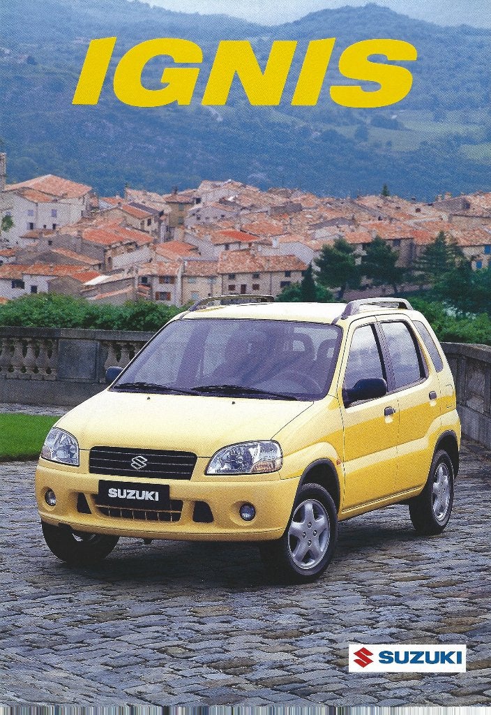 Brochure Suzuki Ignis 2001, Ophalen of Verzenden, Gelezen, Overige merken