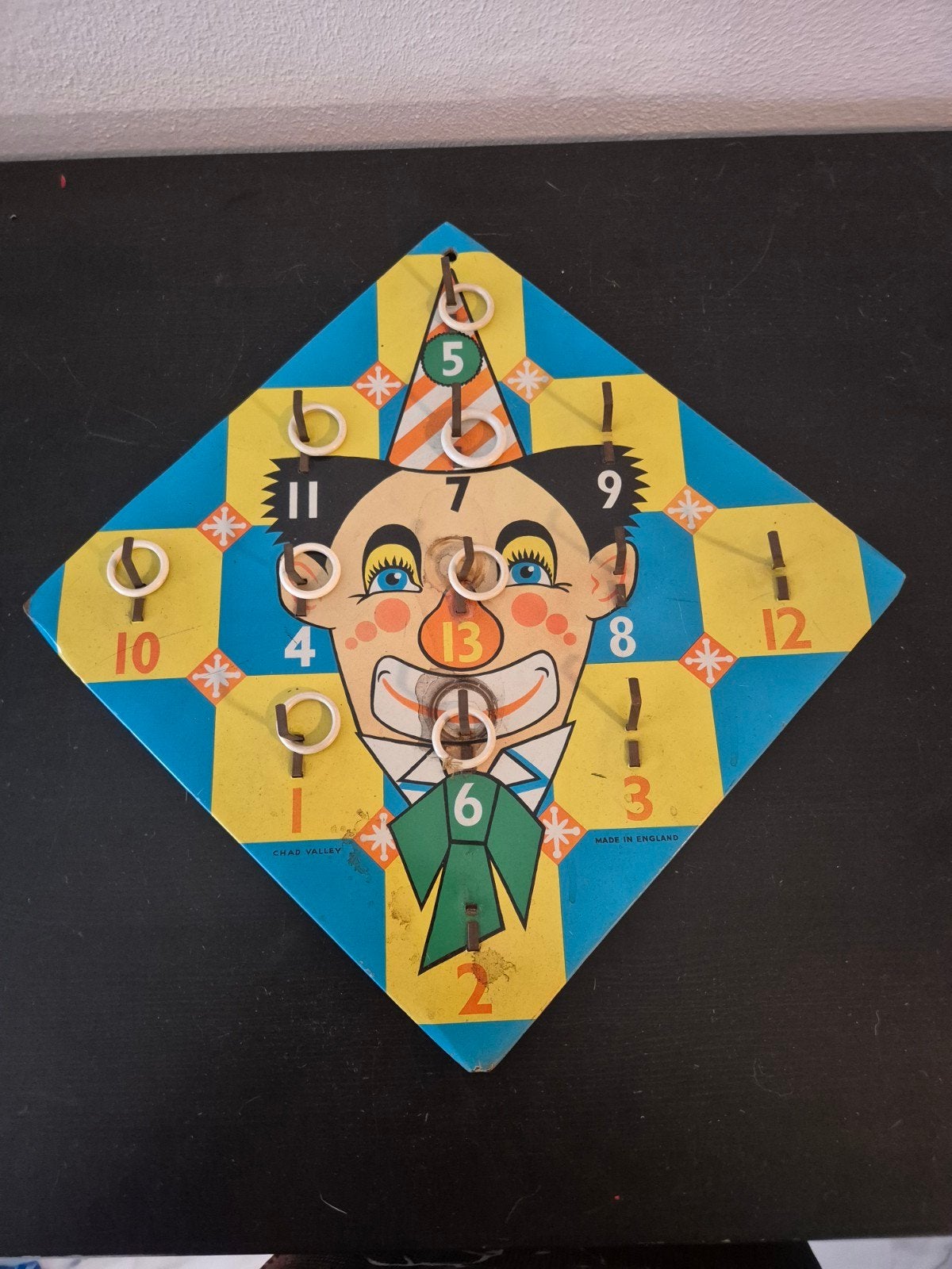 Vintage Chad Valley Clown Ringwerpspel - Made in England, Ophalen of Verzenden, Gebruikt, Jongen of Meisje