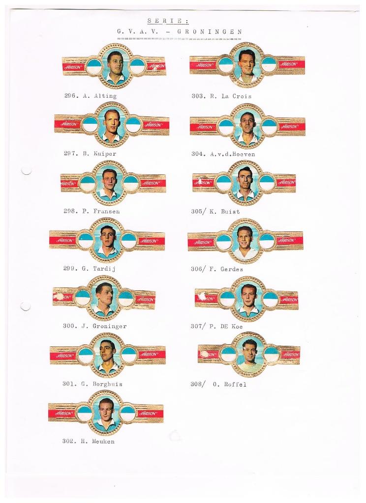 SIGARENBANDEN NEDERLANDSE VOETBALPLOEGEN, Verzenden, Zo goed als nieuw, Sigarenbandjes
