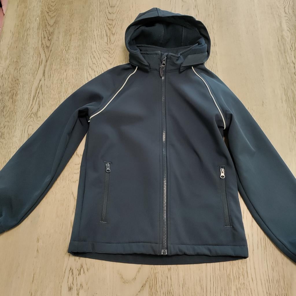 Name it Alfa softshell jas mast 140 Navy blauw, Kinderen en Baby's, Ophalen, Gebruikt, Jas, Jongen