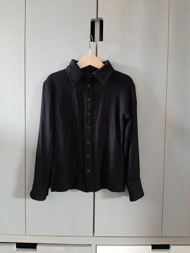 Tricot Blouse Antoni zwart maat 116., Overhemd of Blouse, Ophalen of Verzenden, Zo goed als nieuw, Jongen