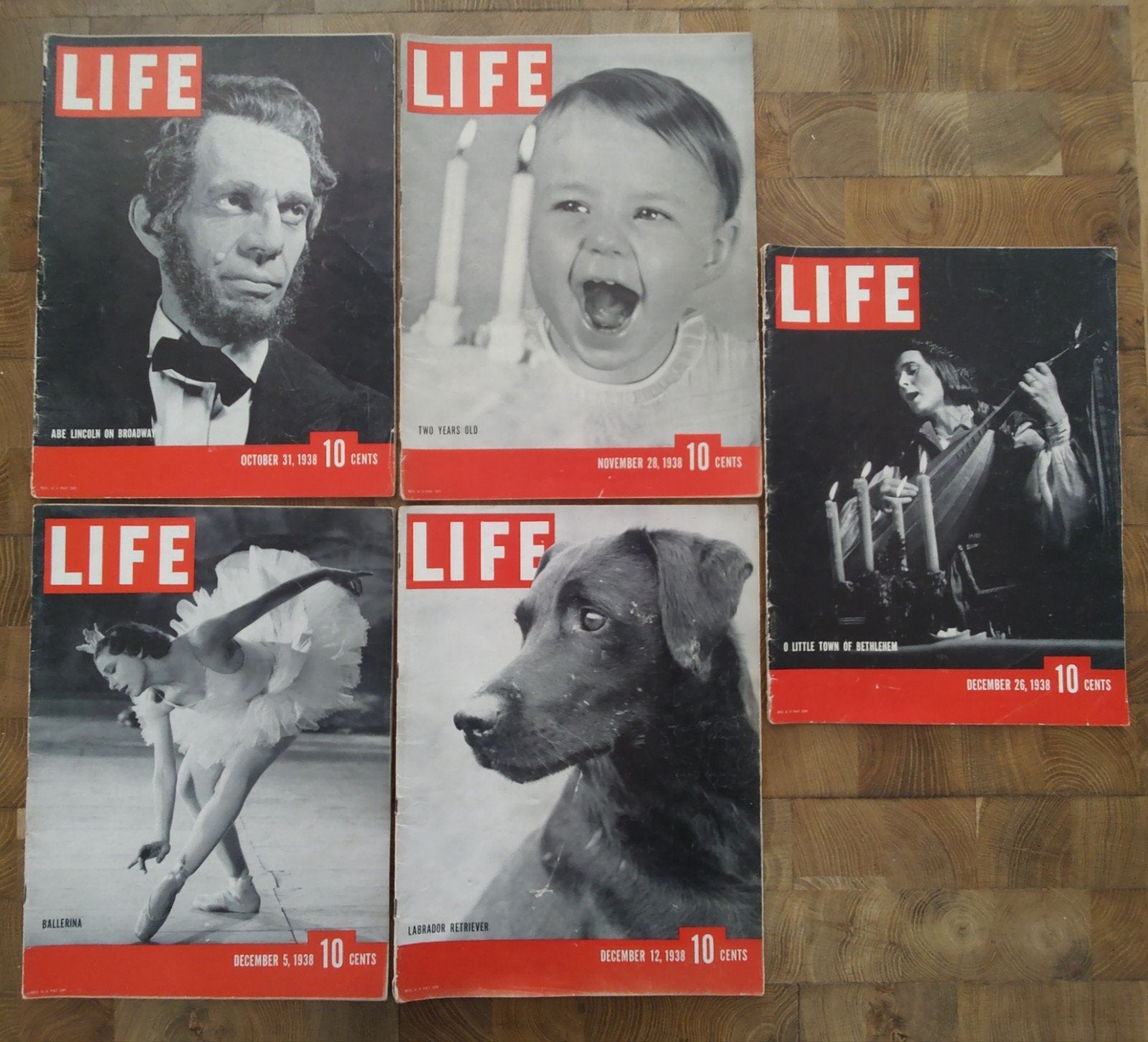 LIFE Magazine 1938 - Set van 5 Vintage Tijdschriften, Ophalen of Verzenden, Gelezen, Overige typen