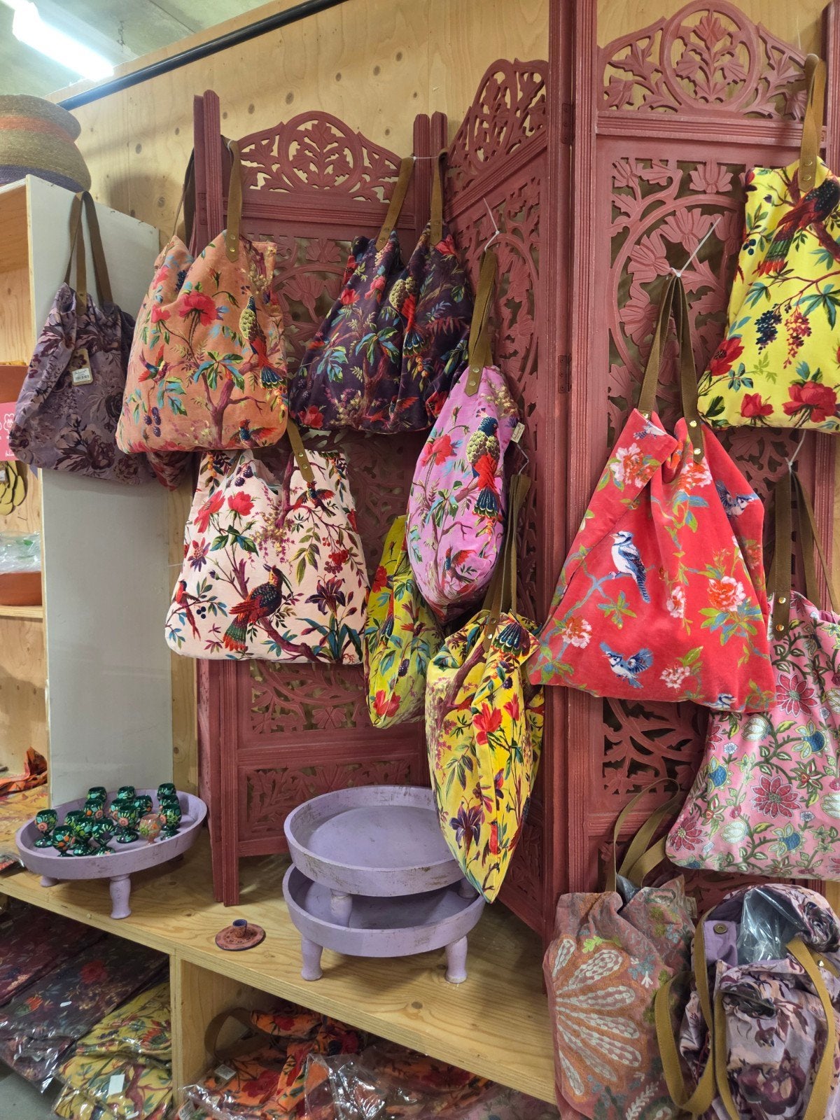 Imbarro Shopper met vogelprint, Ophalen of Verzenden, Nieuw, Rood, Shopper