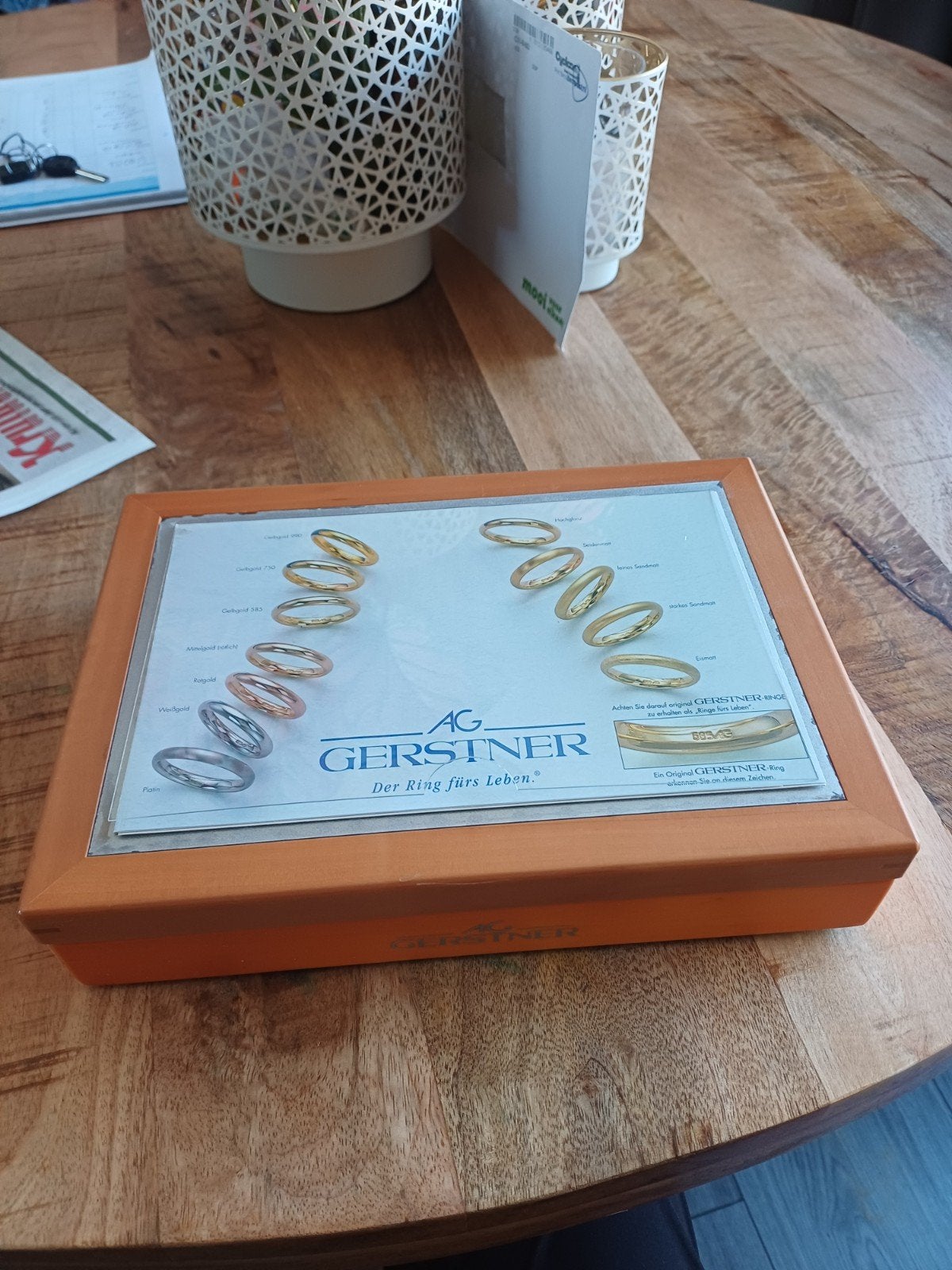 vintage/ a.c gerstner. orginele kistje voorbeelden ringen, Ophalen of Verzenden