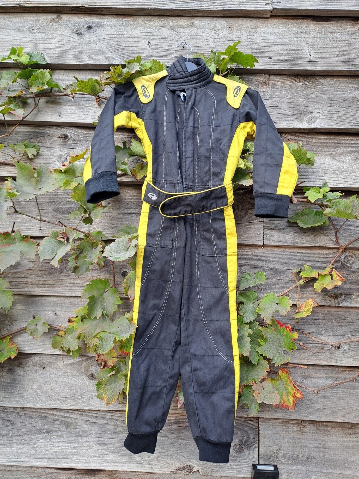 Speed Racewear Kart Overall Maat 98 Zwart/Geel, Ophalen of Verzenden, Gebruikt, Kleding of Schoenen