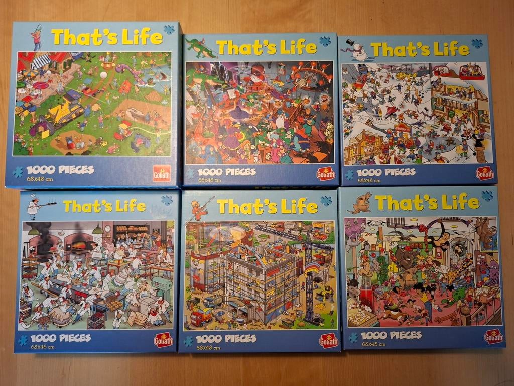 Tha't Life puzzels, Ophalen of Verzenden, 500 t/m 1500 stukjes, Gebruikt, Legpuzzel