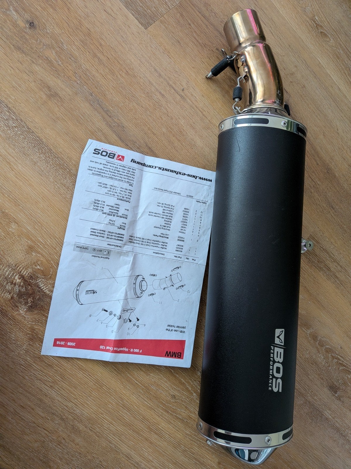 BOS BMW F800R Hyperfox Ovaal 120 Uitlaat (2009-2016), Ophalen of Verzenden