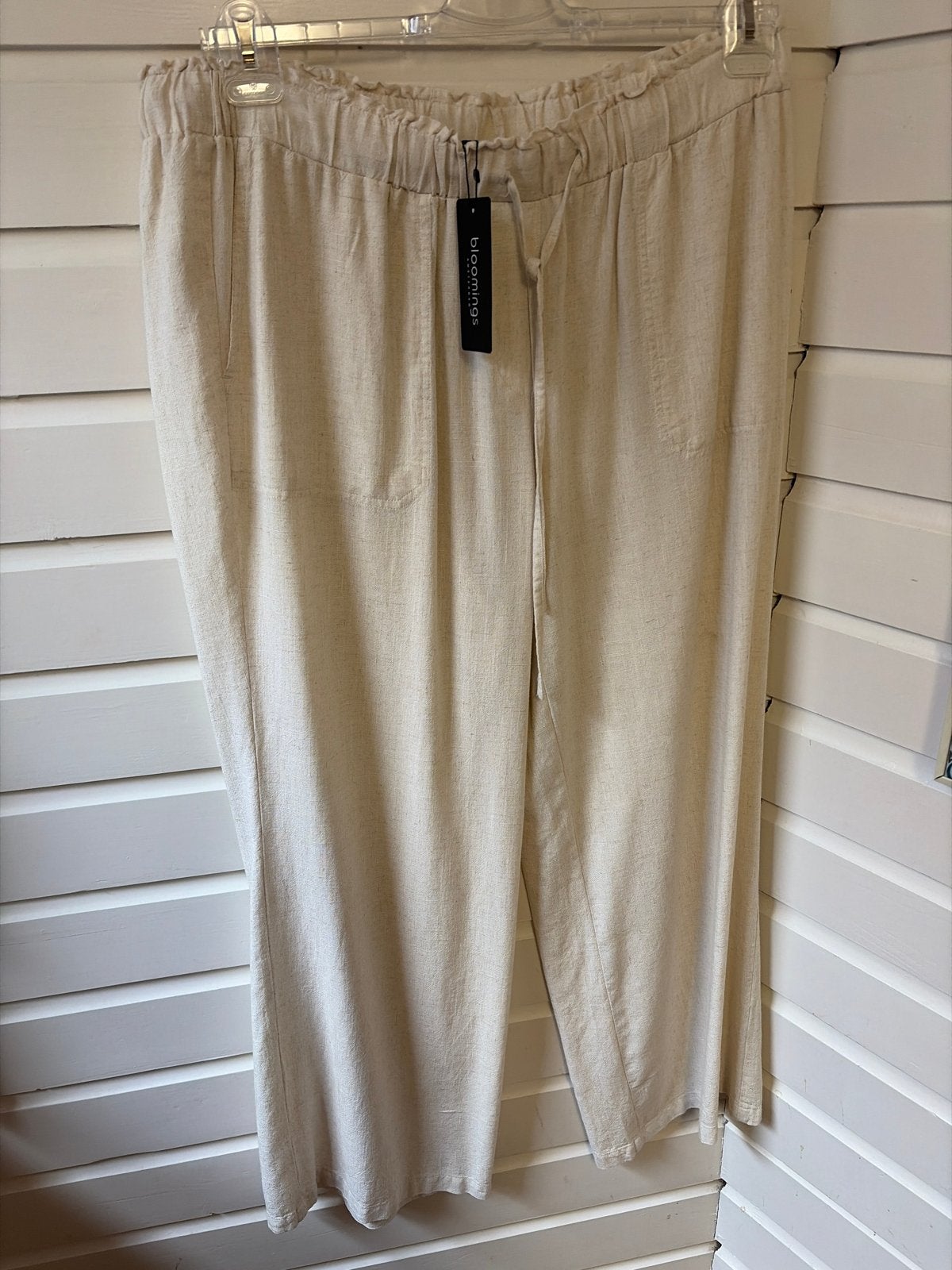 Bloomings Amsterdam Linnen Broek XXL - Nieuw met kaartje, Beige, Maat 46/48 (XL) of groter, Nieuw, Ophalen of Verzenden