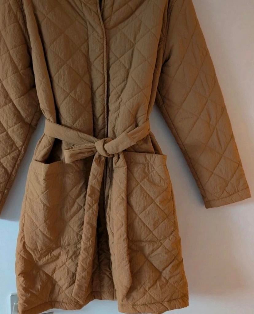 Mosterdgele voorjaarsjas met ceintuur, 38/40, met zakken, Kleding | Dames, Maat 38/40 (M), Zeeman, Geel, Ophalen of Verzenden