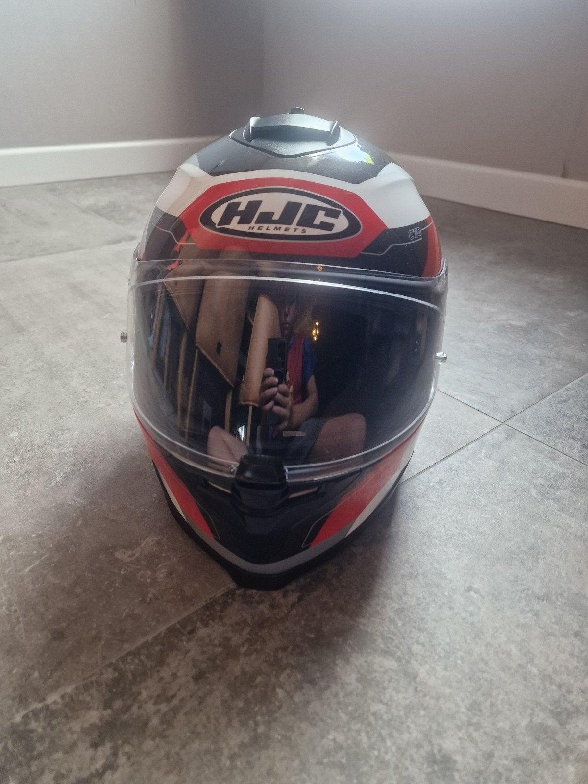 Hjc C70 motorhelm maat S, Motoren, Kleding | Motorhelmen, Ophalen, Tweedehands, Integraalhelm, HJC