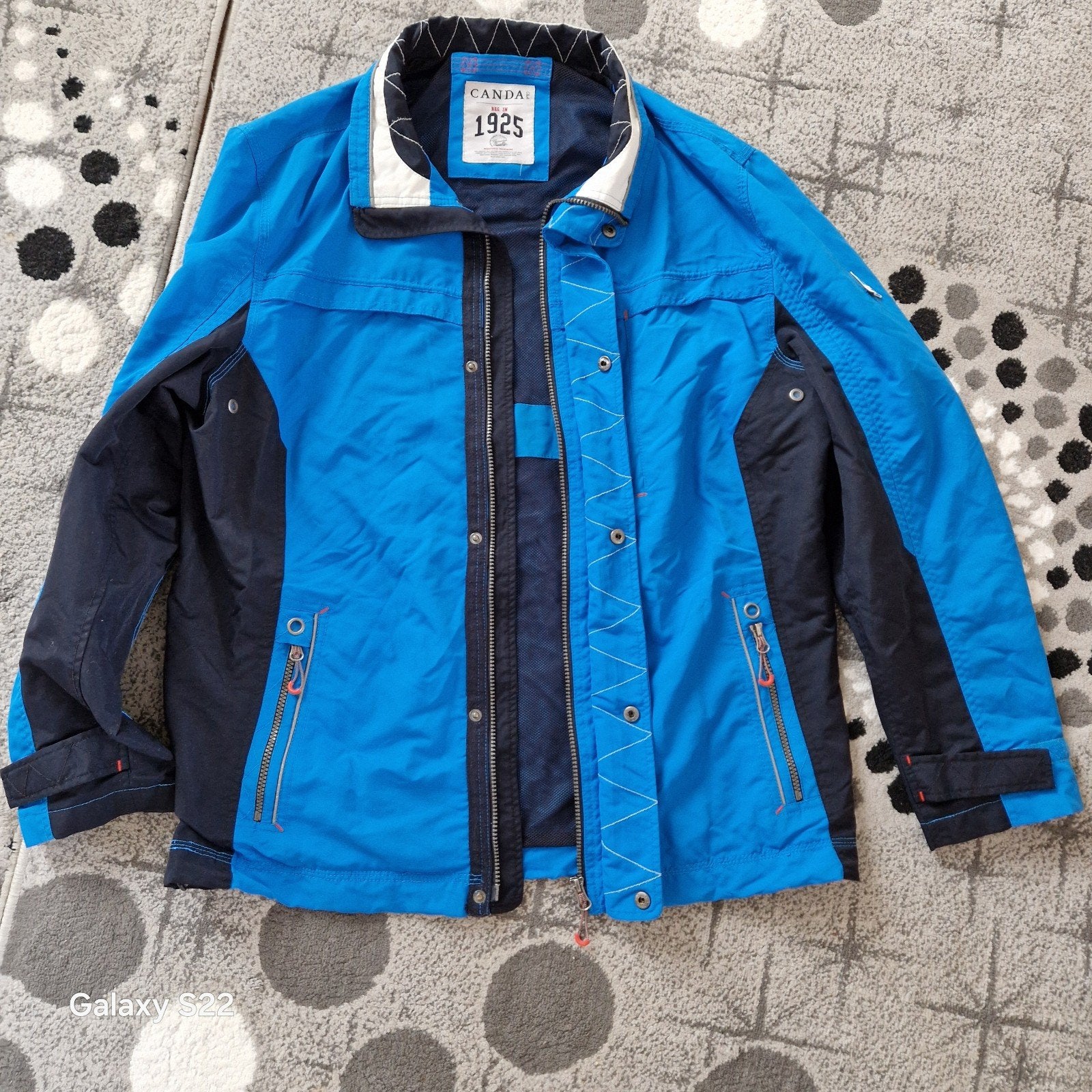 Prachtige heren jas van C&A, Maat 52/54 (L), Blauw, Zo goed als nieuw, C&A