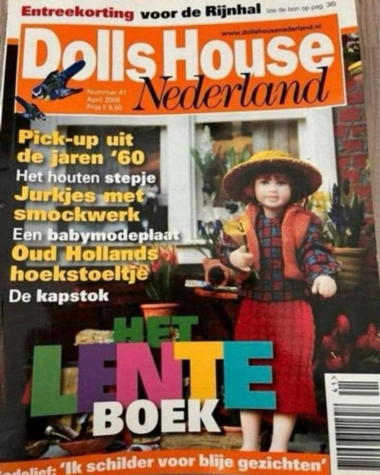 DOLLSHOUSE NEDERLAND HET LENTE BOEK - Nummer 41 April 2008, Ophalen of Verzenden, Zo goed als nieuw