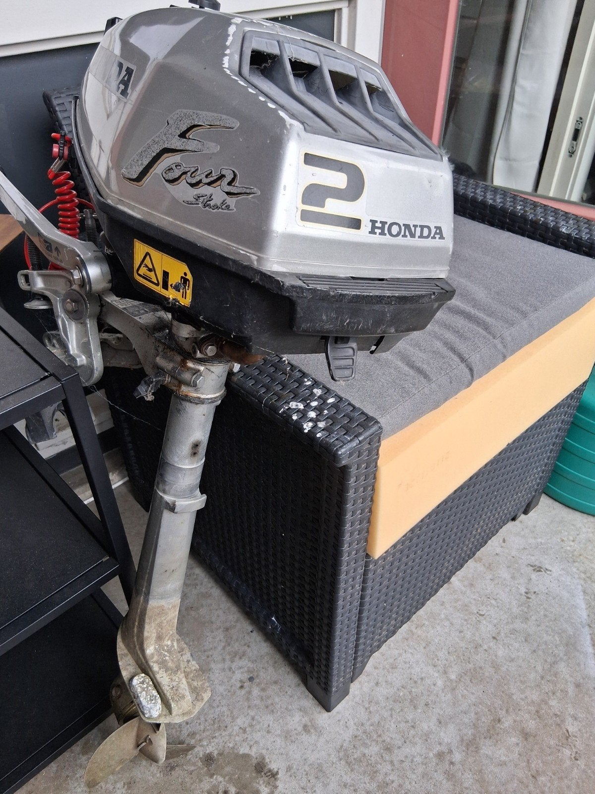 Honda 2 pk 4 takt buitenboordmotor loopt als een zonnetje, Diversen, Overige Diversen, Ophalen, Gebruikt