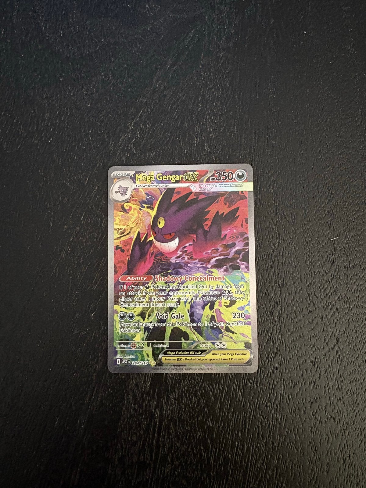 Mega Gengar EX Pokémon Kaart - Full Art NM, Ophalen, Nieuw, Losse kaart, Foil