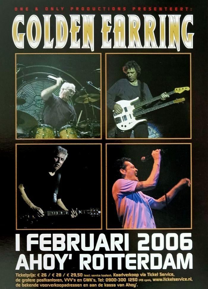 Golden Earring: Ansichtkaart Ahoy 2006., Ophalen of Verzenden, Zo goed als nieuw