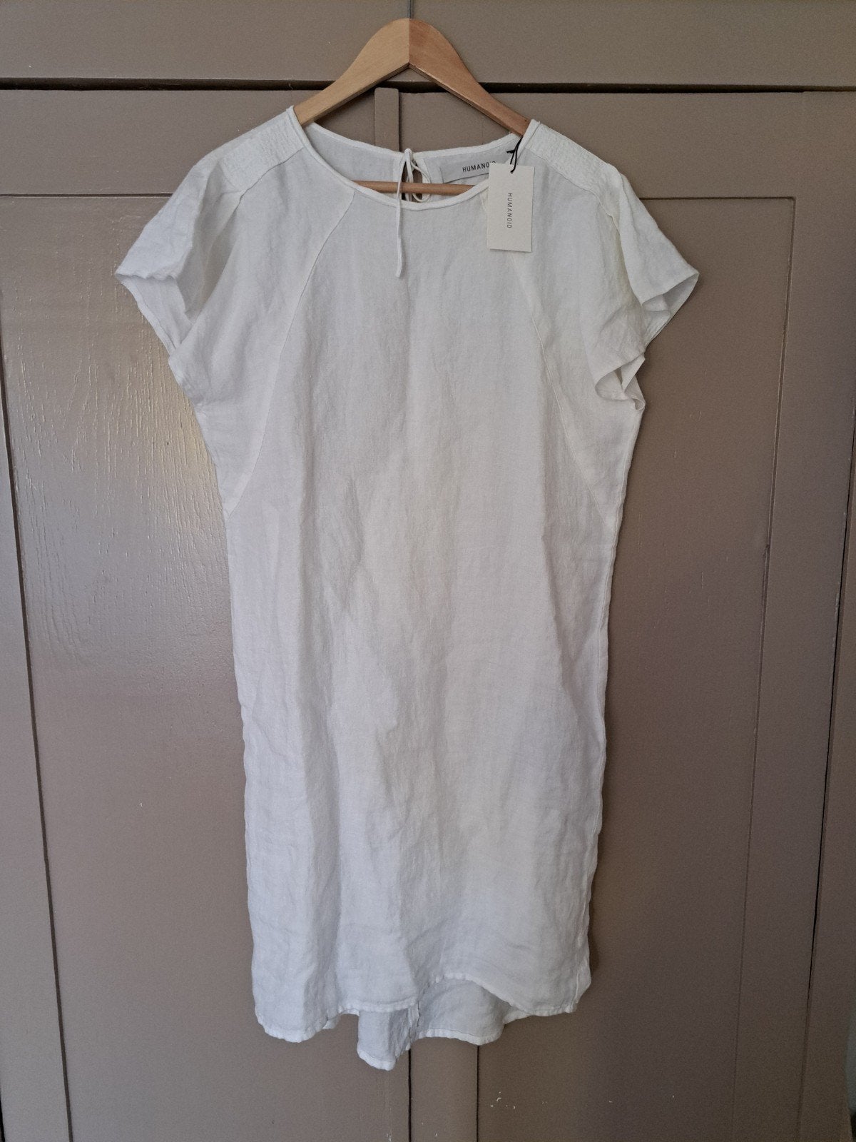 Humanoid linnen jurk wit maat S, Kleding | Dames, Humanoid, Verzenden, Wit, Nieuw