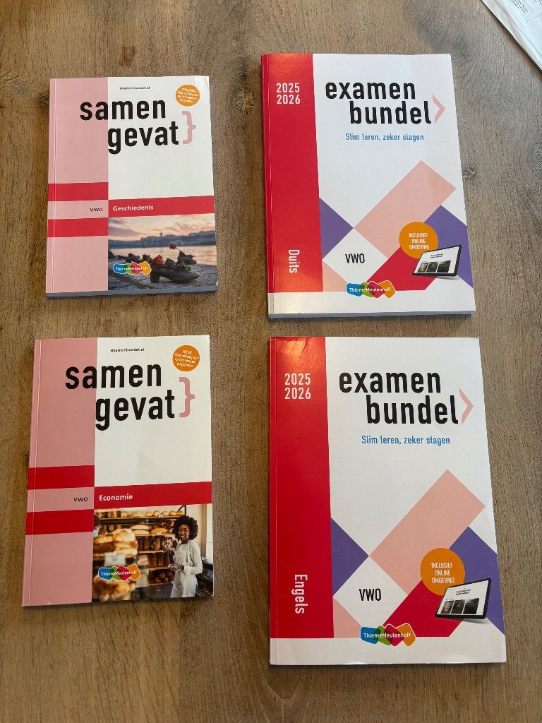 Vwo Samengevat Eco, Geschiedenis, examenbundel Duits, Engels, Boeken, Schoolboeken, Ophalen, Overige vakken, VWO, ThiemeMeulenhoff