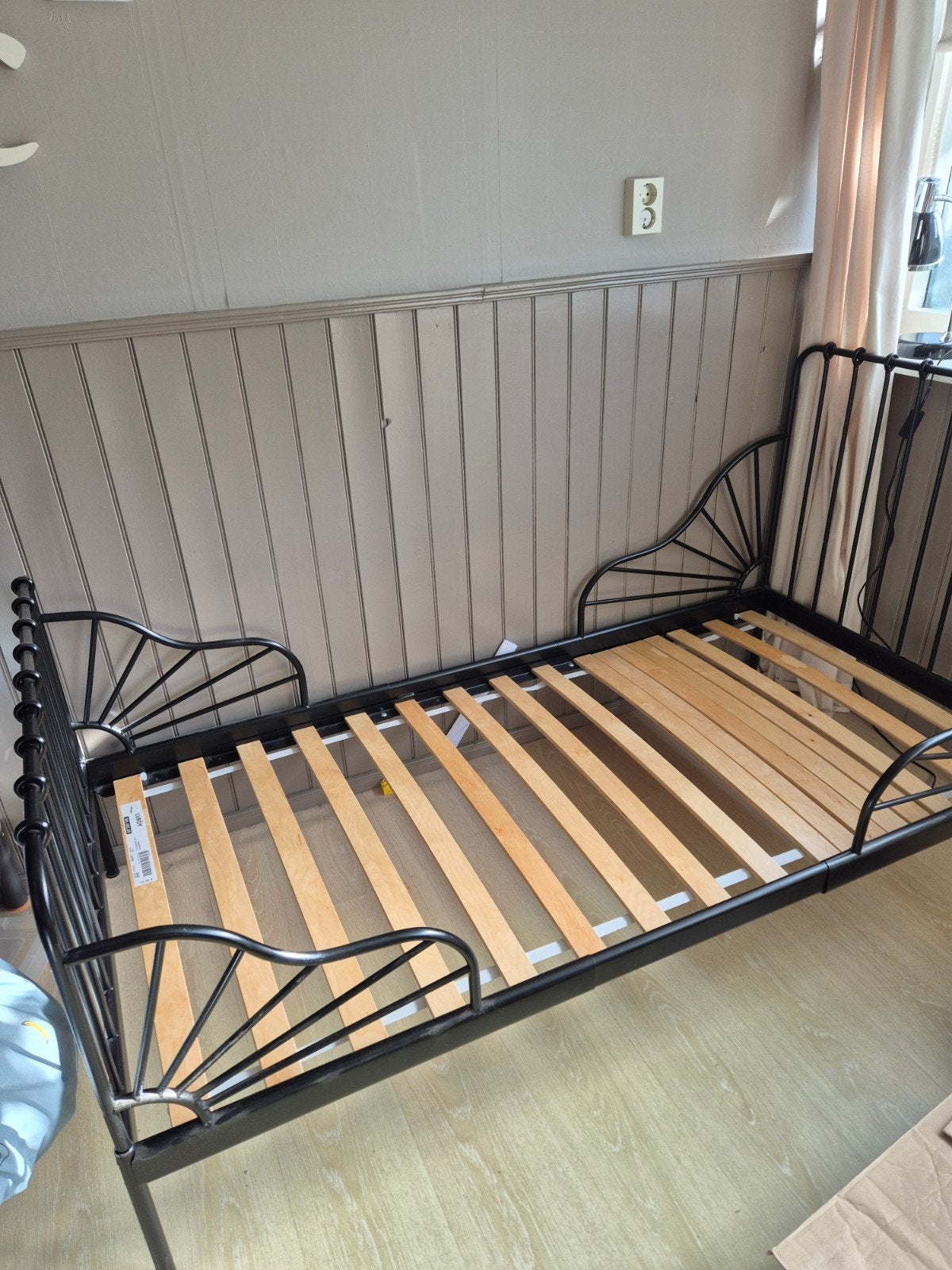 ikea minnen mee groei bed. zwart. peuter / kinder bed, Ophalen, Eenpersoons, Zwart, 140 cm