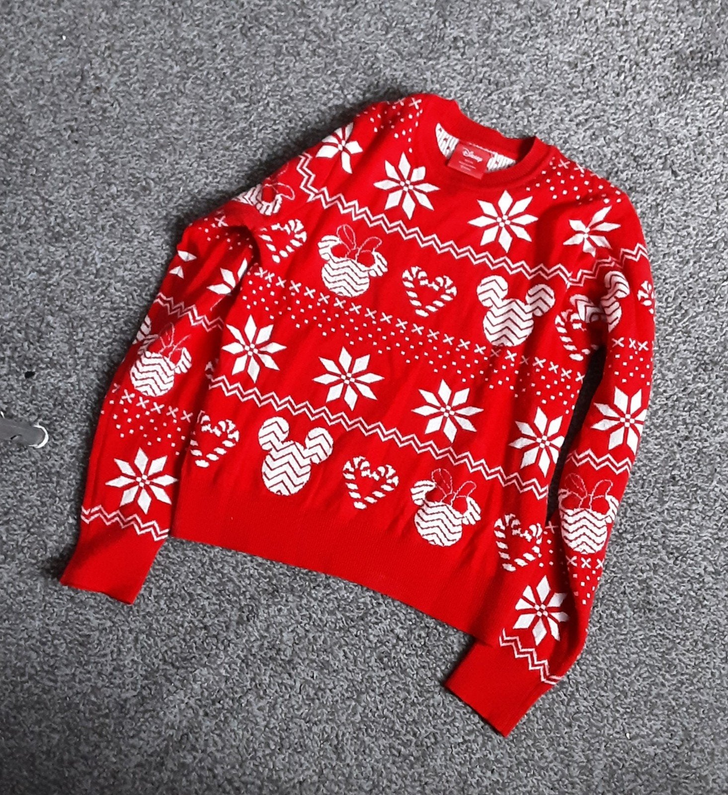 kersttrui Mickey mouse XS, Ophalen of Verzenden, Zo goed als nieuw, Maat 34 (XS) of kleiner