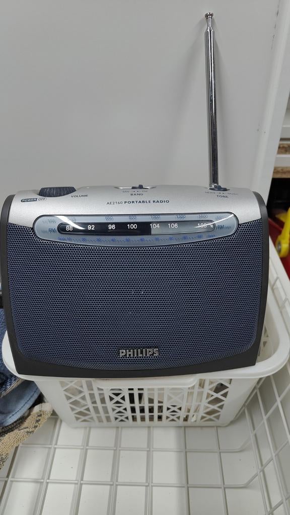 Philips AE2160 Draagbare Radio - AM/FM Tuner, Ophalen, Gebruikt, Radio
