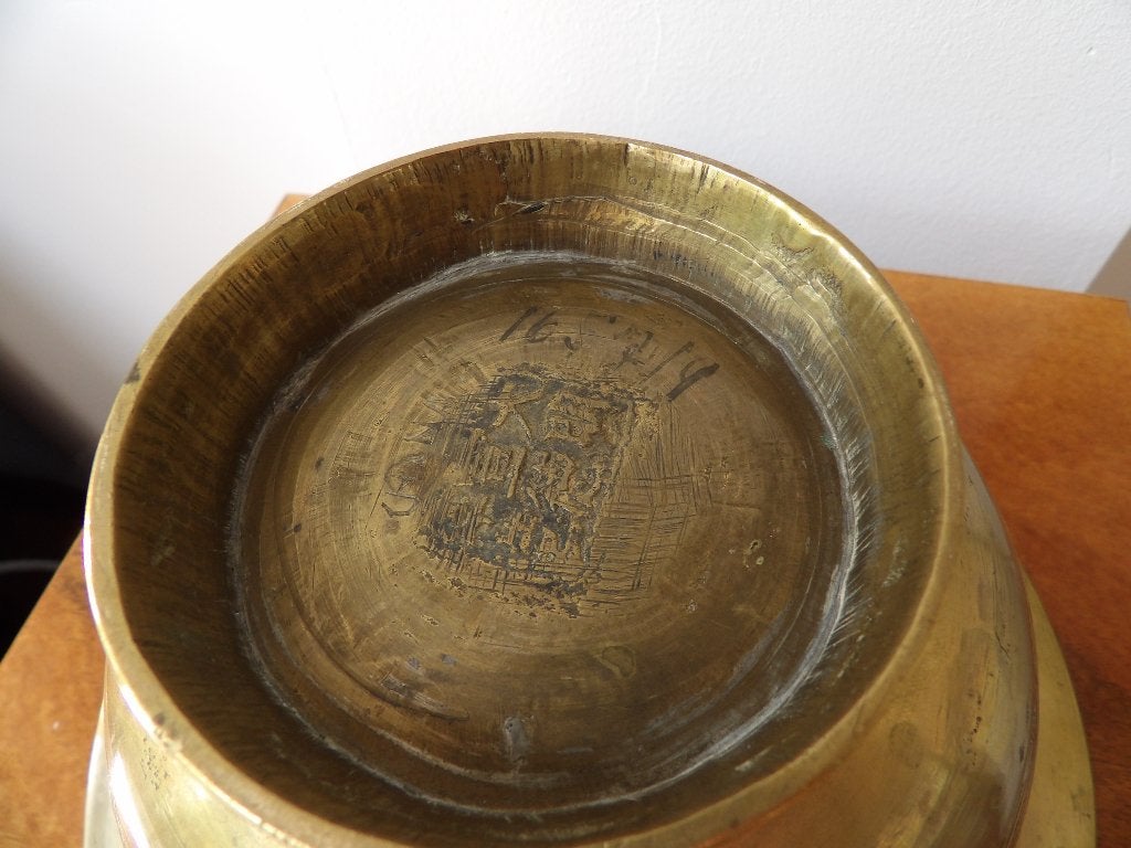Chinese Art Deco Waskom messing, Antiek en Kunst, Antiek | Koper en Brons, Ophalen of Verzenden