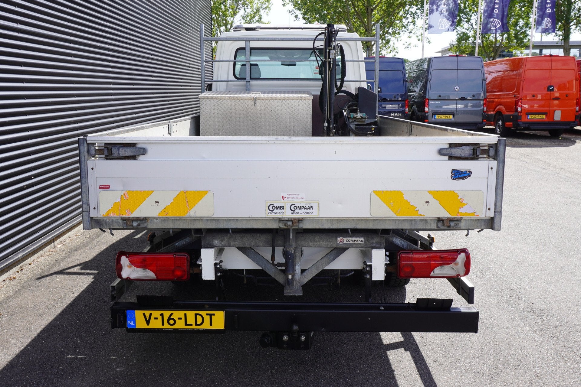 Volkswagen Crafter 50 Dubbellucht HIAB 013T Kraan Strooiwage, Euro 5, Achterwielaandrijving, Gebruikt, 4 cilinders