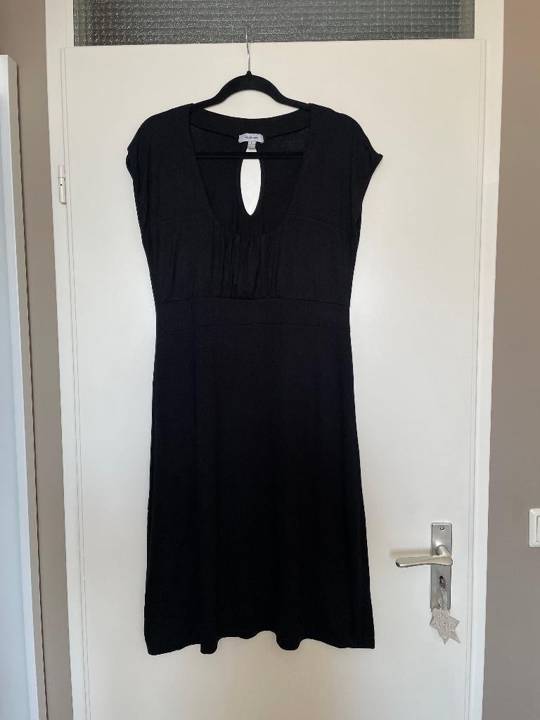 basic zwarte little black dress comfy stretch jurk mt L, Kleding | Dames, Jurken, Fashion, Zwart, Maat 42/44 (L), Ophalen of Verzenden