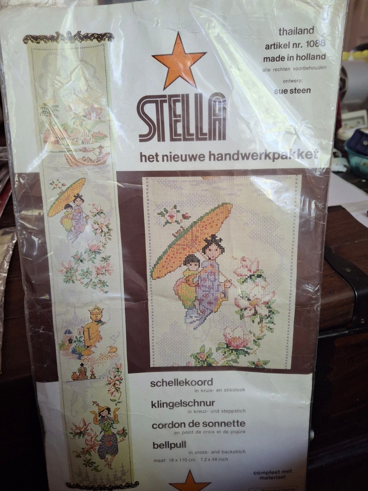 Schellekoord- Thailand, Hobby en Vrije tijd, Borduren en Borduurmachines, Ophalen of Verzenden, Nieuw, Borduurpakket