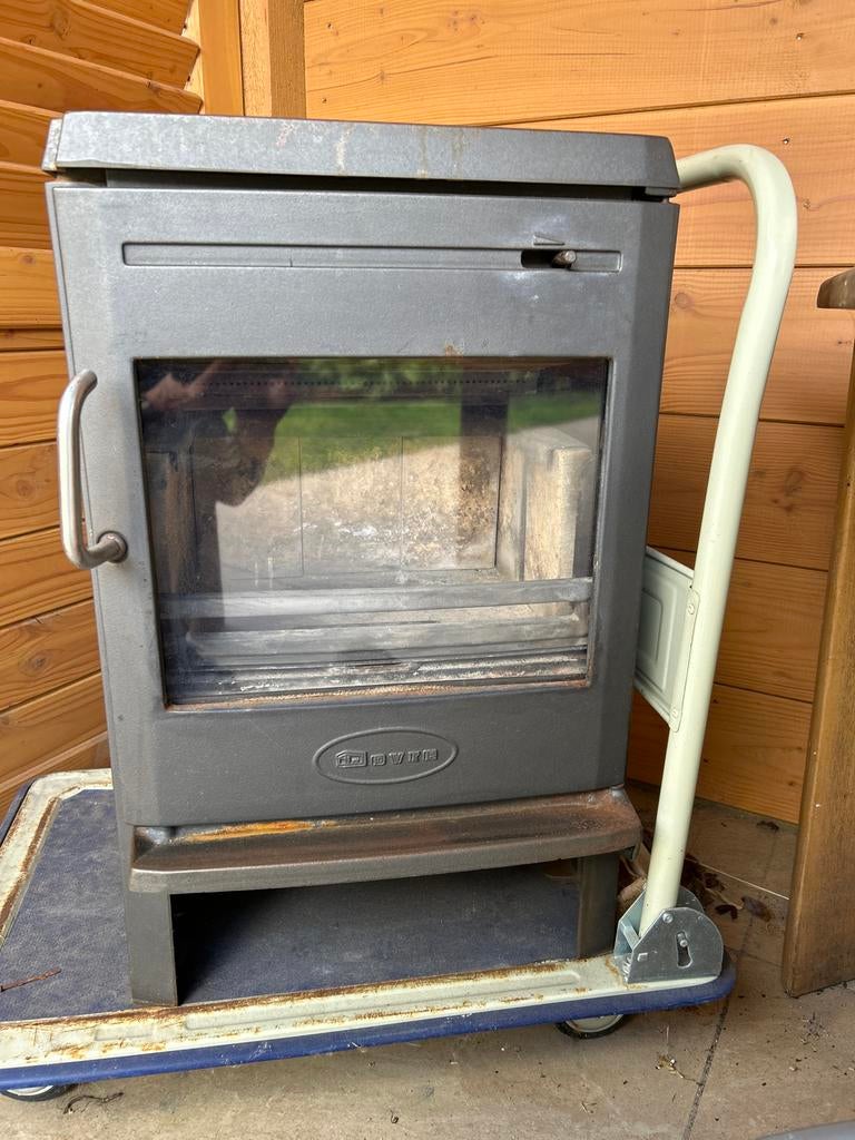 Dovre 350CB Houtkachel - 6 kW, 81% rendement, Huis en Inrichting, Kachels, Gebruikt, Vrijstaand, Houtkachel, Hout, Ophalen