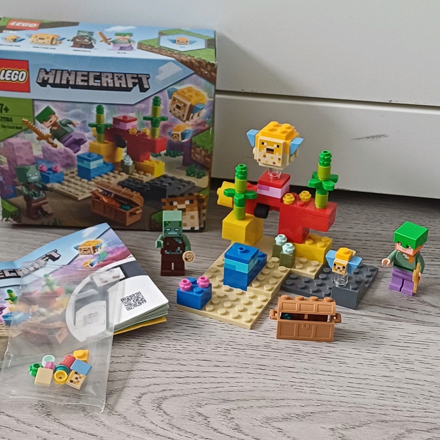 Lego minecraft 21164 The coral reef, Ophalen of Verzenden, Zo goed als nieuw