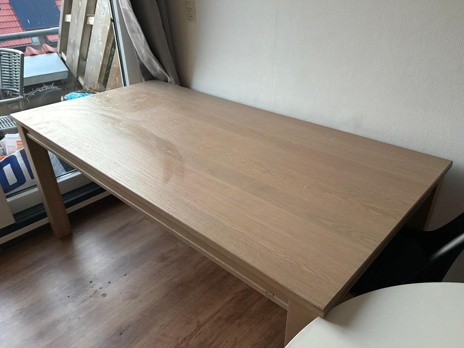 Eikenhouten eettafel, Ophalen, Eikenhout, 50 tot 100 cm, Zo goed als nieuw