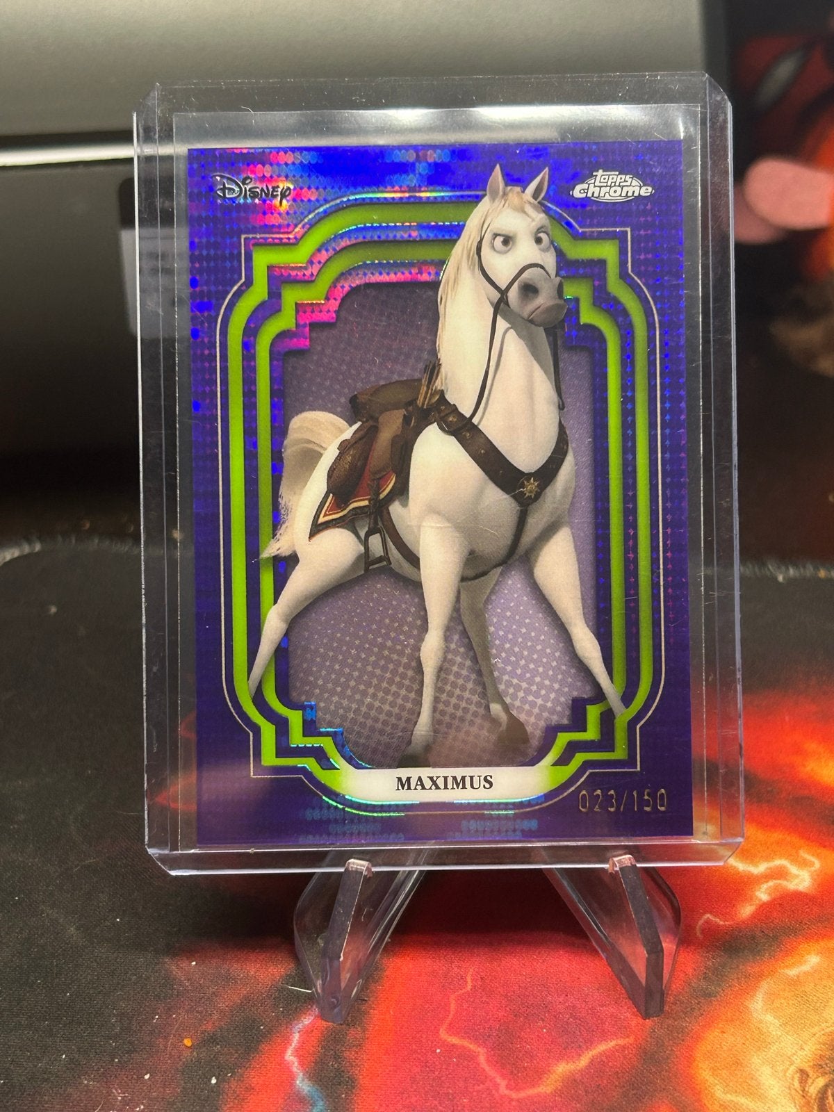 Disney Topps Chrome Maximus Paard Verzamelkaart 023/150, Verzamelen, Ophalen of Verzenden, Zo goed als nieuw, Paard, Overige typen