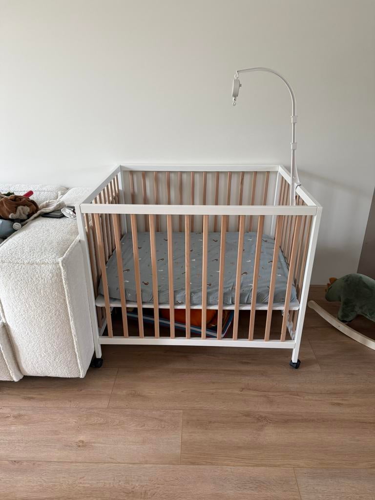 BABY BOX «NOIS» | 95 X 75 CM | WIT EN NATUREL, Ophalen, Zo goed als nieuw