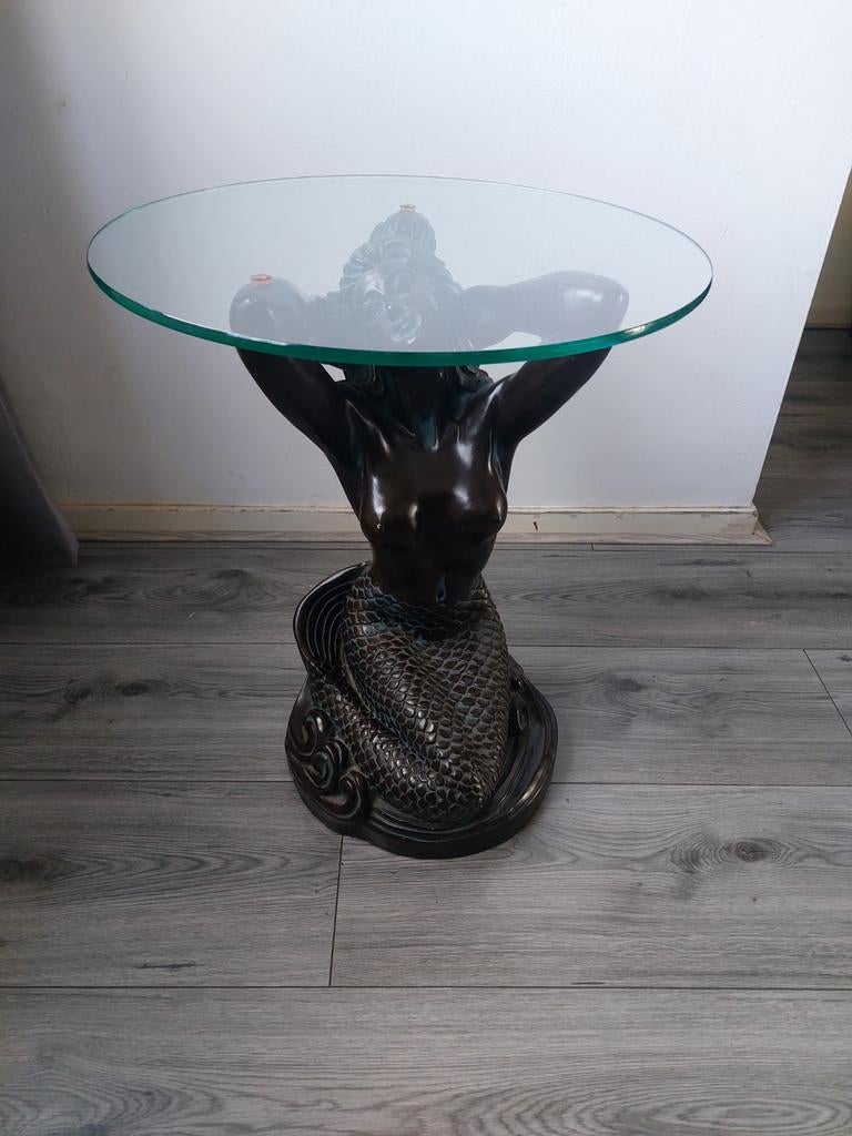 Zeer mooie vintage zeemeermin bijzettafel!, Ophalen of Verzenden, Zo goed als nieuw