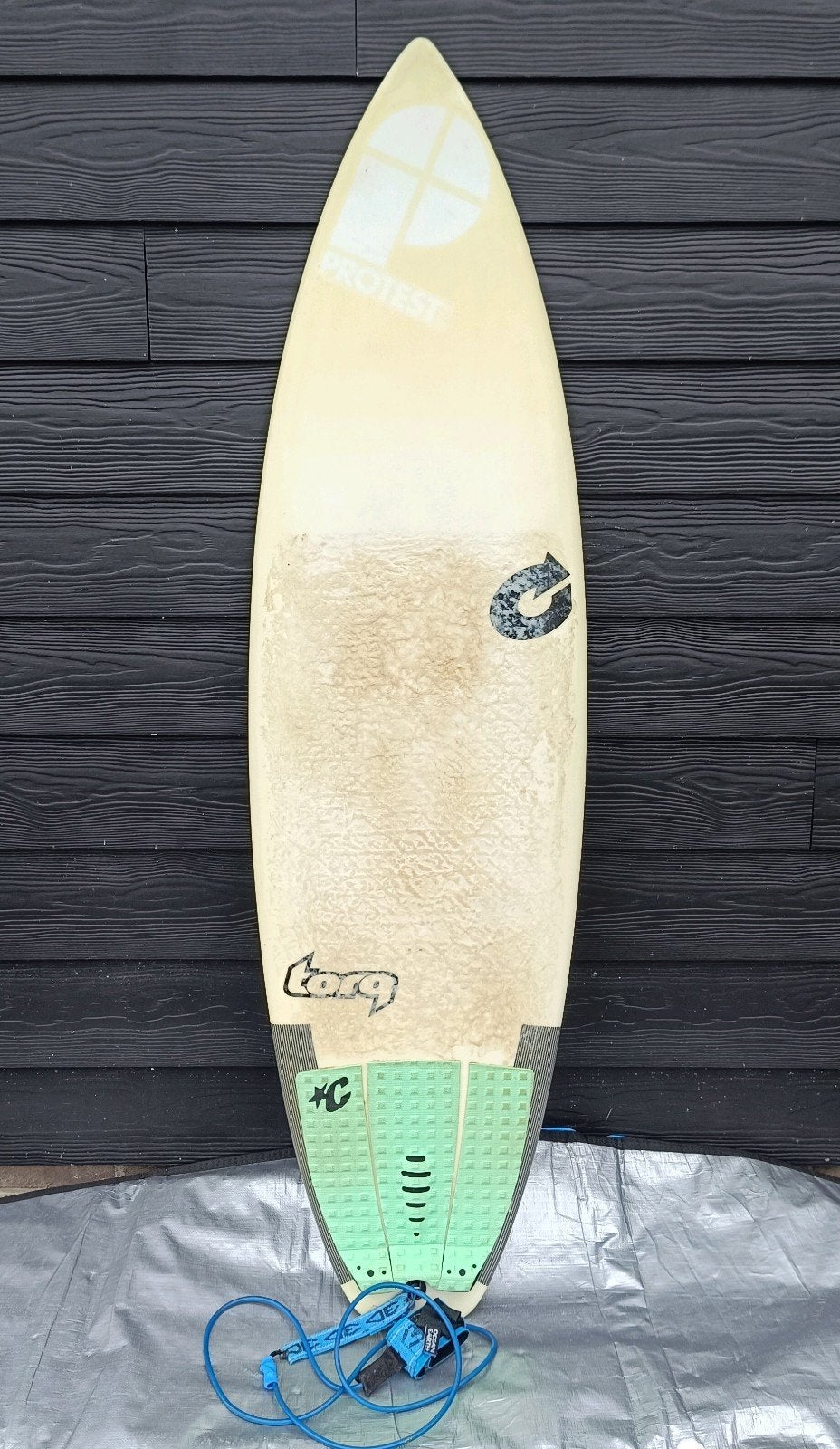 Torq Comp 5.8 Shortboard + Bag and fins, Watersport en Boten, Ophalen, Gebruikt, Shortboard, Met vinnen