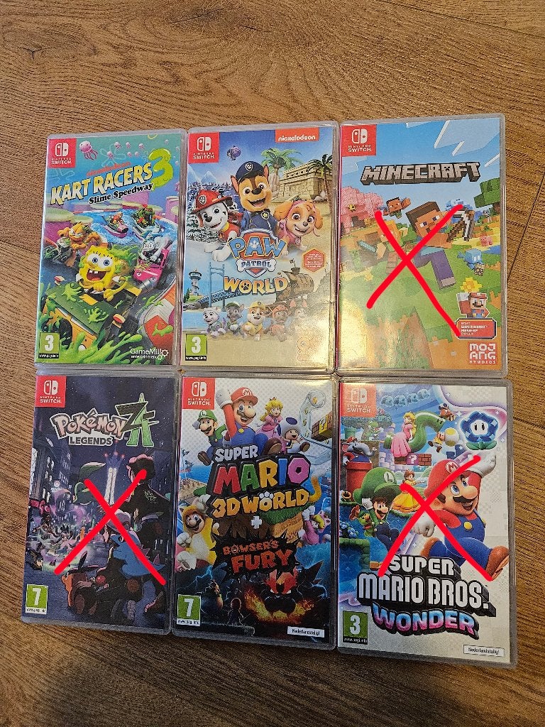 Nintendo Switch games: Mario 3D World, Paw Patrol, Spongebob, Spelcomputers en Games, Games | Nintendo Switch, Ophalen, Gebruikt